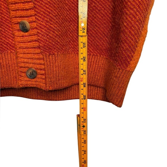 Louis Castel Golf Preppy Wool Blend Sweater Vest Size 110-XXL Orange Red Striped - Picture 11 of 12